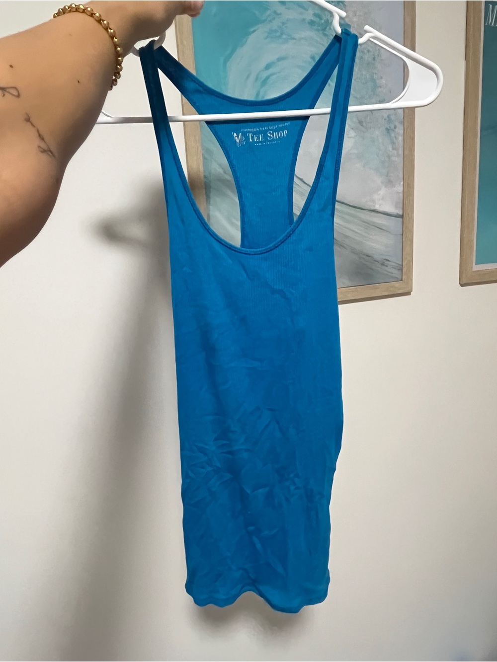 The Tee Shop Women's Blue Racerback Tank